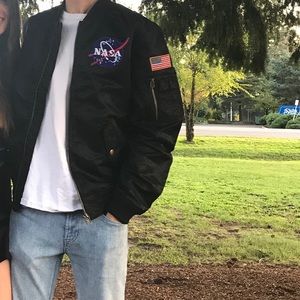 black nasa jacket